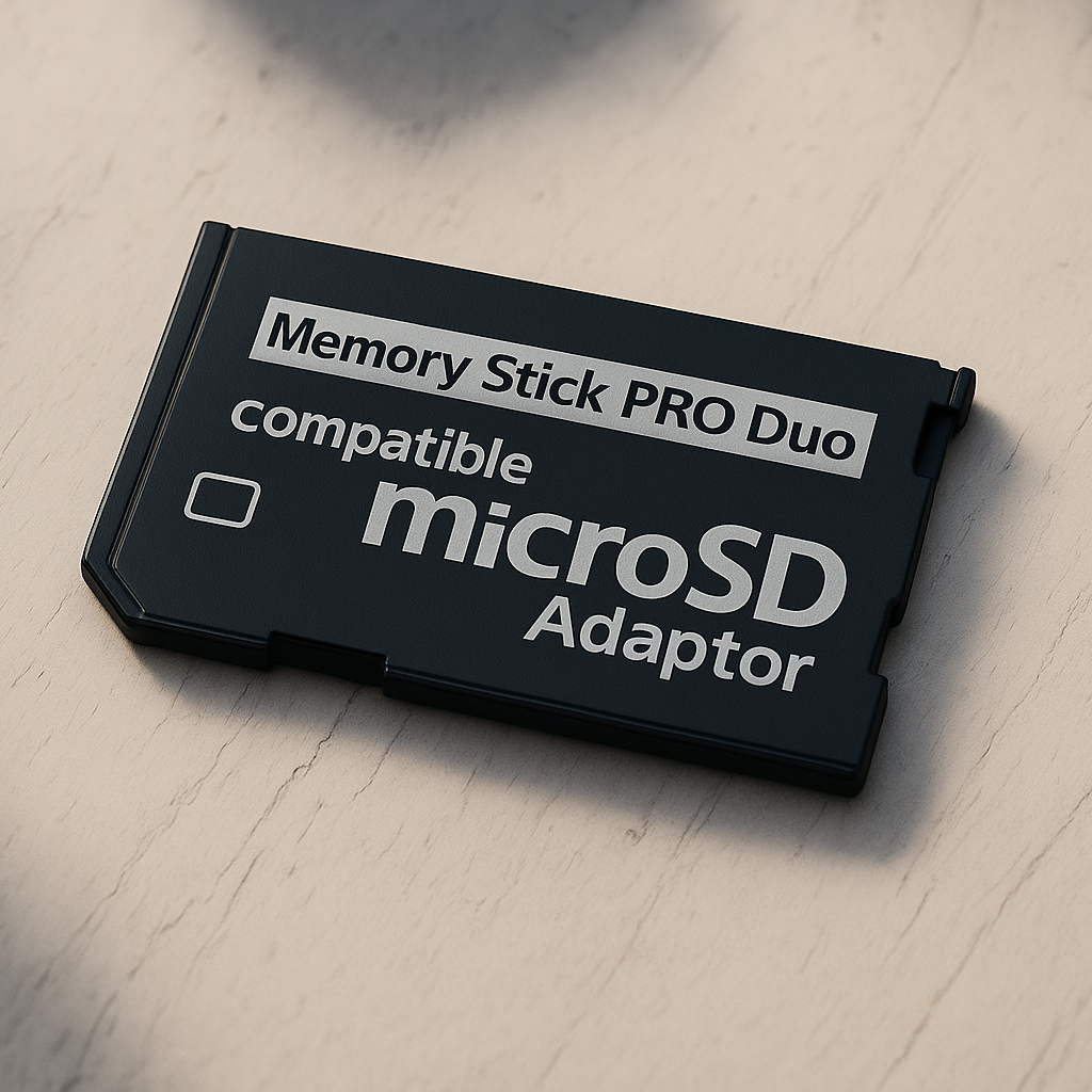 Memory Stick PRO Duo to Micro SD/SDHC Adapter - Compatible with Sony Cybershots, PSP & Handycams