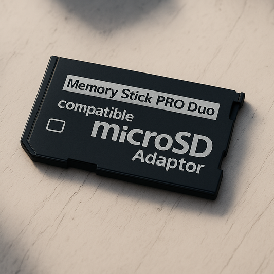 Memory Stick PRO Duo to Micro SD/SDHC Adapter  - Compatible with Sony Cybershots, PSP & Handycams