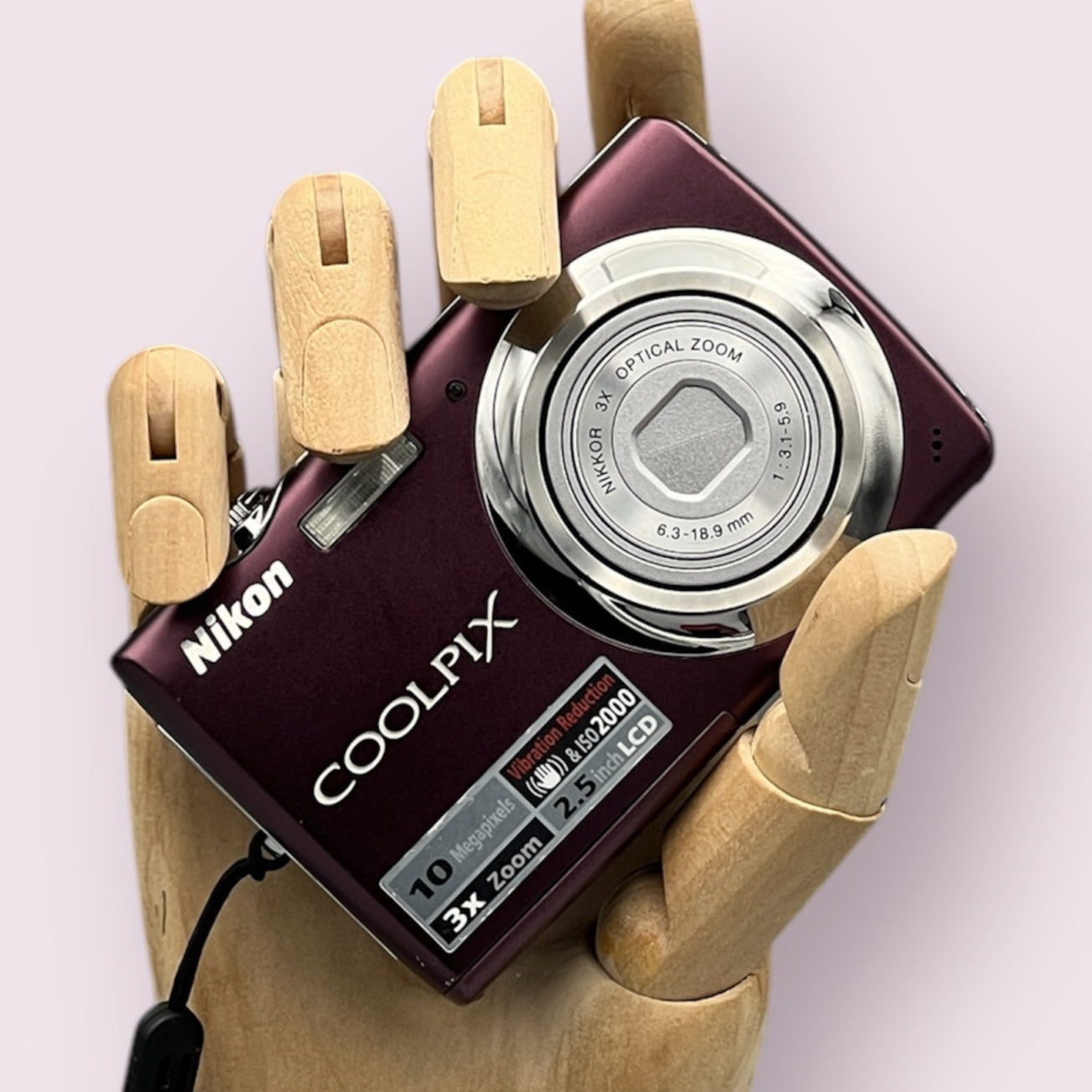 Nikon Coolpix S220 Digital Camera - Plum - Retro Digitals