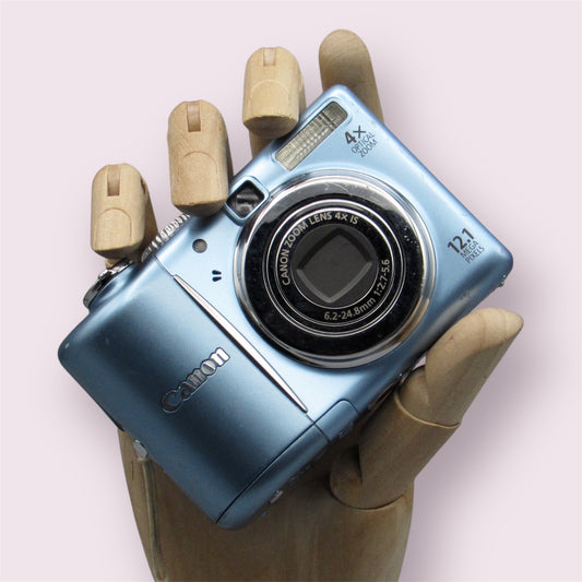 Canon Powershot A1100 IS digital camera blue - Retro Digitals