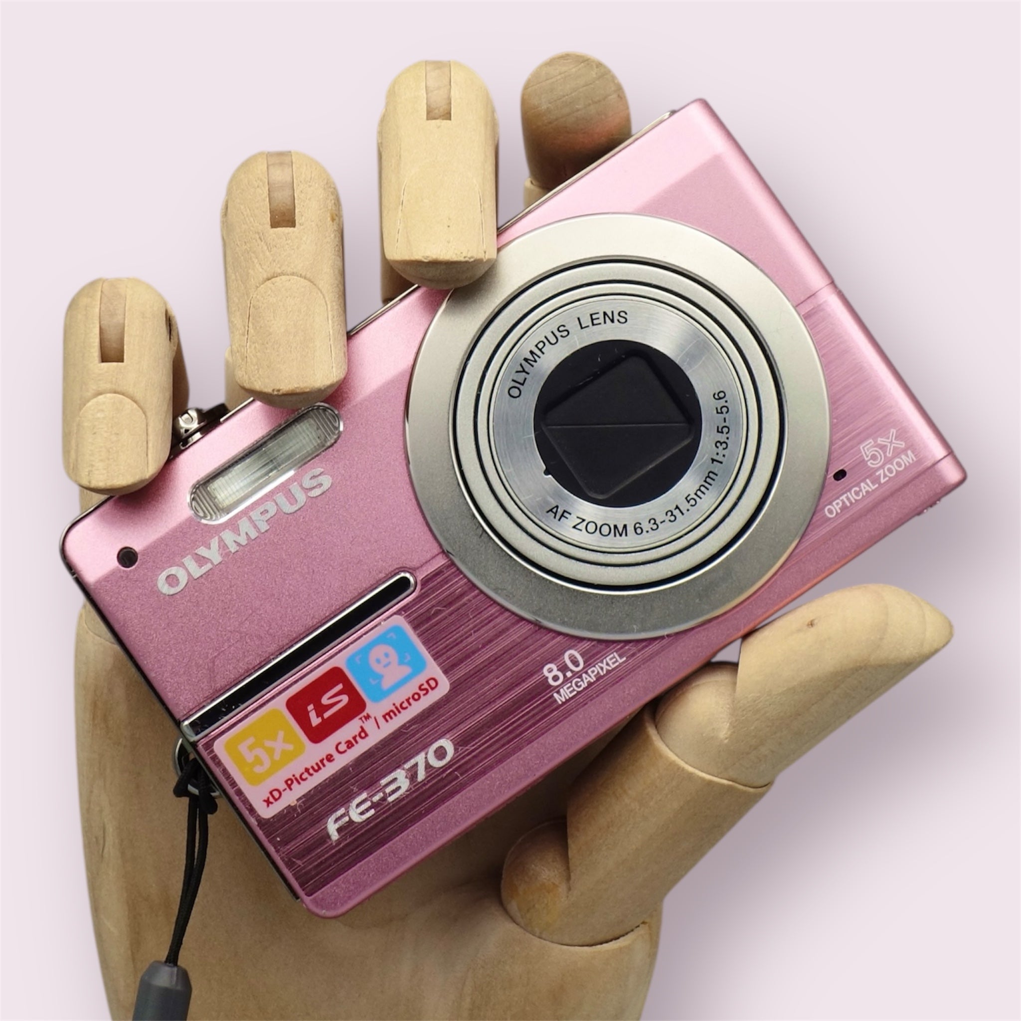 Olympus FE-370 Digital Camera | 8MP CCD Sensor, 5x Optical