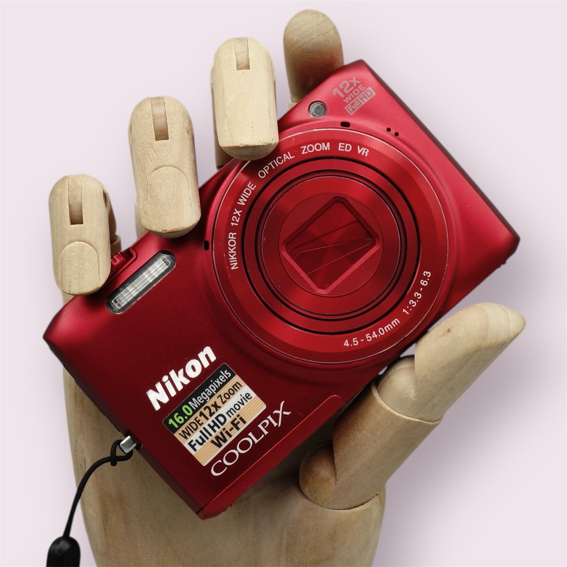 Nikon Coolpix S6800 Digital Camera Red - Retro Digitals