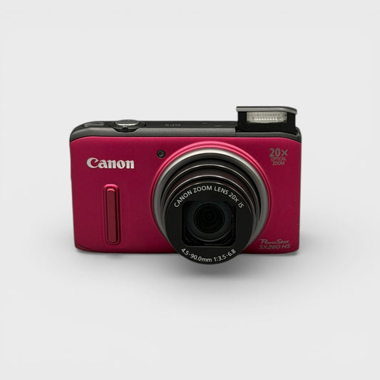 Canon PowerShot SX260 HS Pink Digital Camera - Retro Digitals