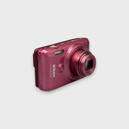 Nikon Coolpix S6900 Pink Digital Camera Flip Screen