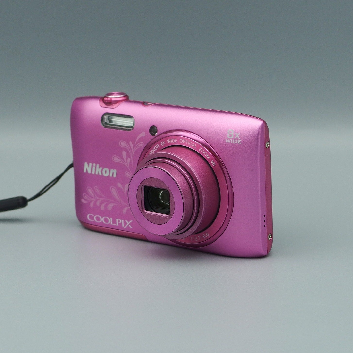 Nikon Coolpix S3600 Digital Camera | 20.1MP CCD, 8x Zoom, Floral