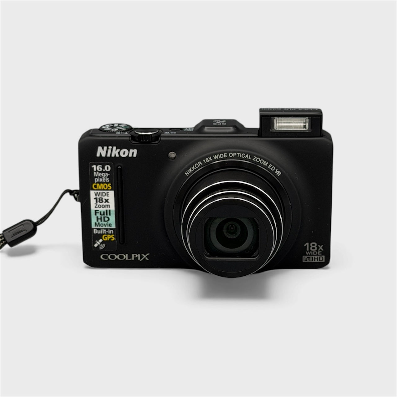 Nikon Coolpix S9300 Black Digicam | 16.0 MP CMOS, 18x Zoom