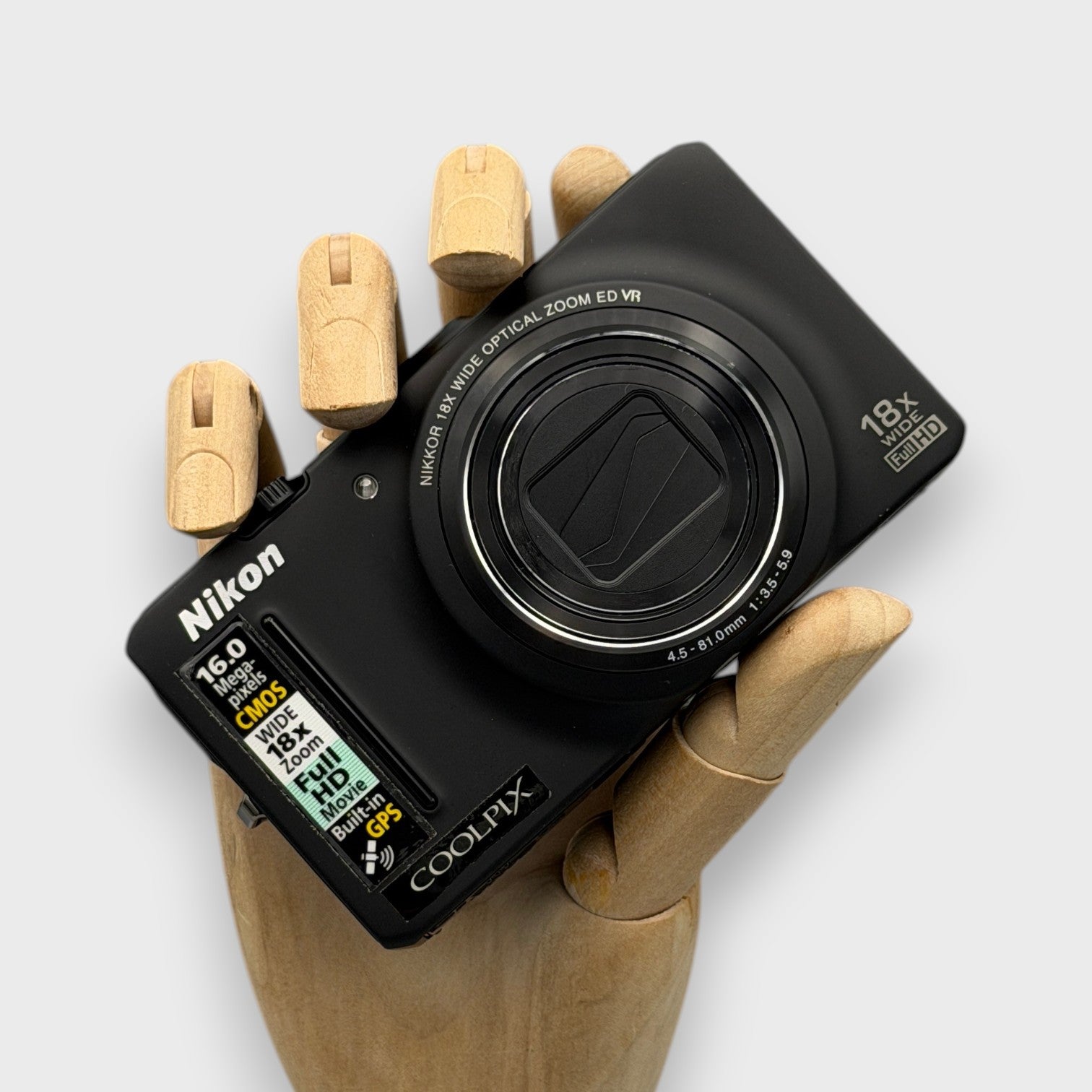 Nikon Coolpix S9300 Black Digicam | 16.0 MP CMOS, 18x Zoom, GPS