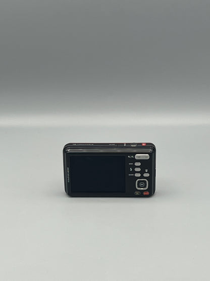 Rear view of an orange Kodak EasyShare M5350 showing the LCD screen and control buttons