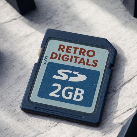 SD card for vintage digital cameras -Retro Digitals