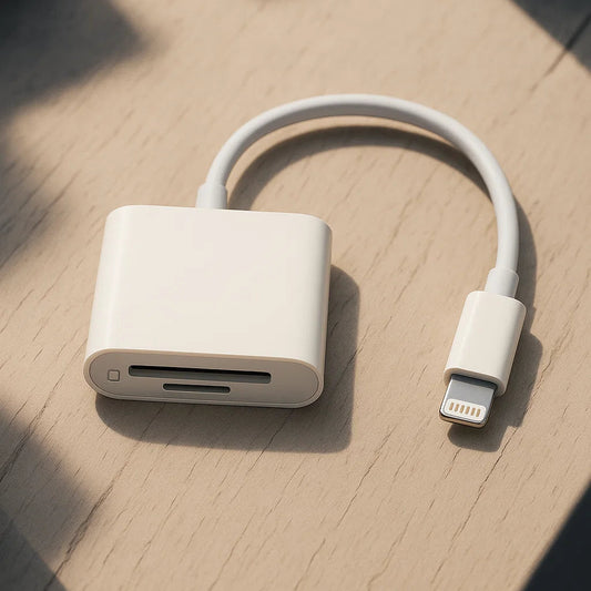 SD/TF/MicroSD iPhone Lightning Reader - Import Photos & Videos from SD/TF Cards to iPhone 14 & Below
