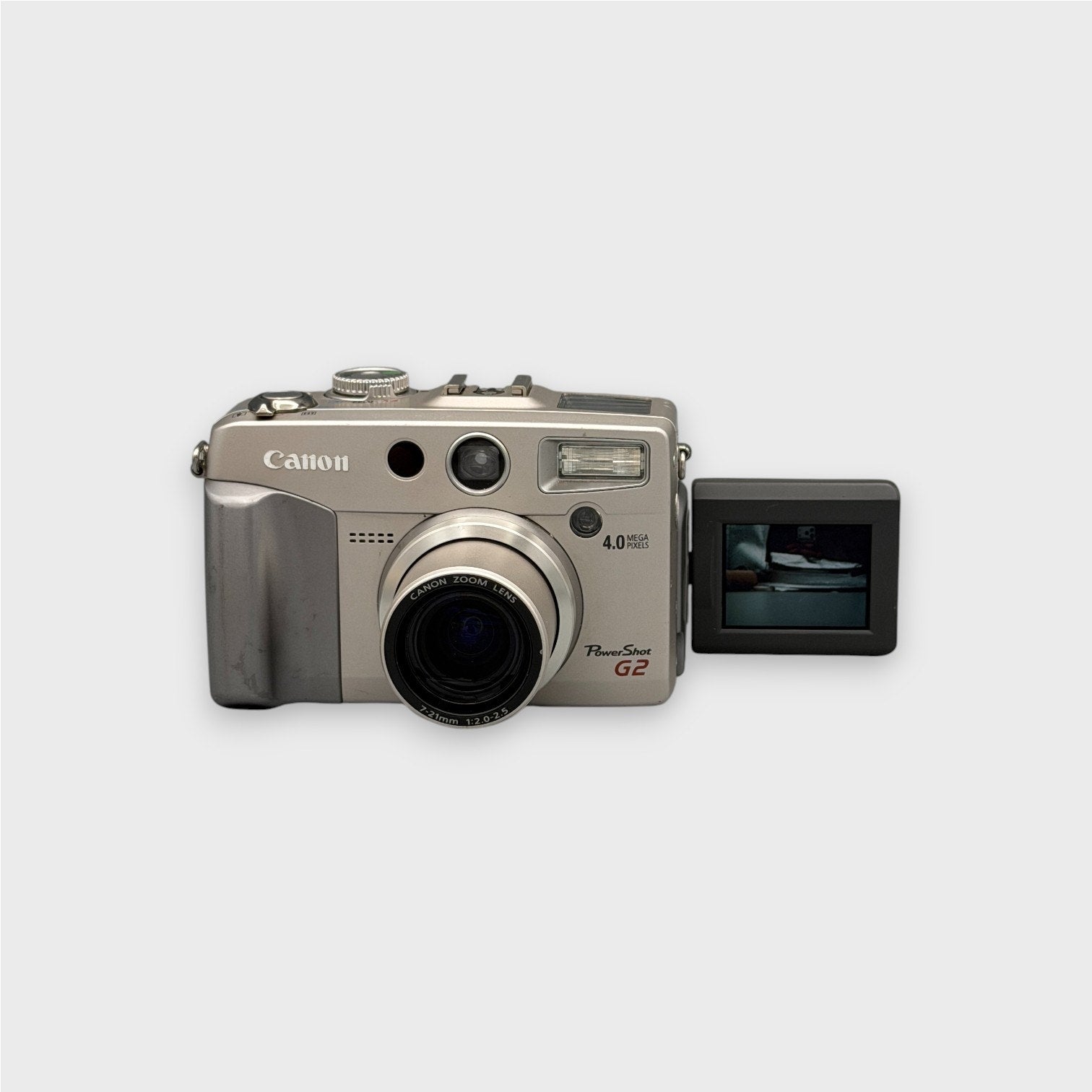 Canon PowerShot G2 Digital Camera | 4MP CCD, Silver – Retro Digitals