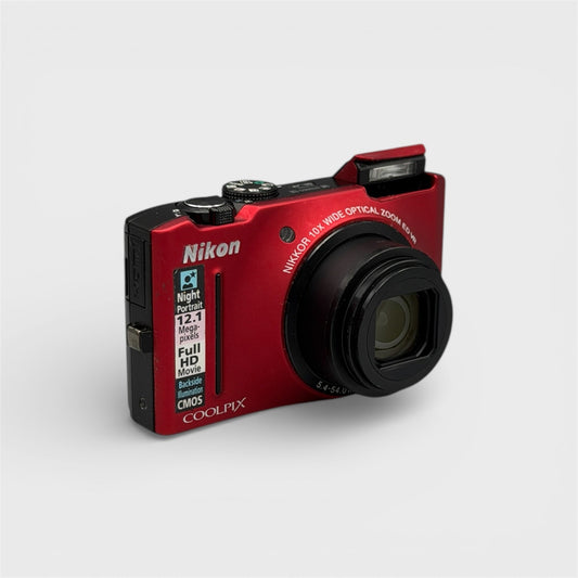 Nikon Coolpix S8100 Digital Camera Red - Retro Digitals