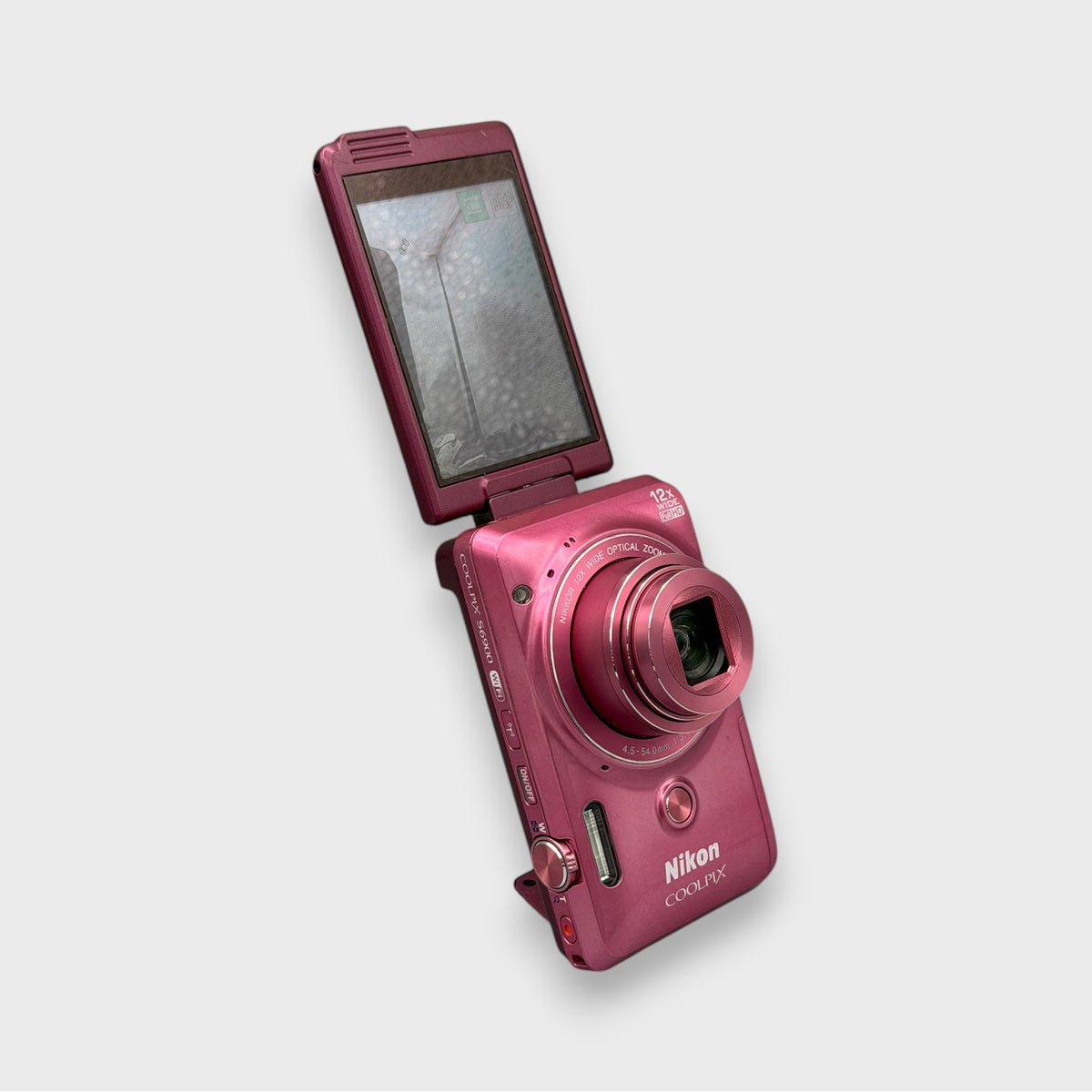 Nikon Coolpix S6900 Pink Digital Camera Flip Screen