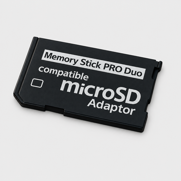 Memory Stick PRO Duo to Micro SD/SDHC Adapter  - Compatible with Sony Cybershots, PSP & Handycams