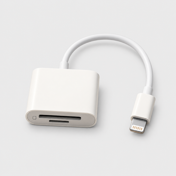 SD/TF/MicroSD iPhone Lightning Reader - Import Photos & Videos from SD/TF Cards to iPhone 14 & Below