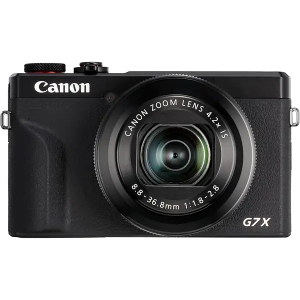 Front view of a Canon PowerShot G7 X Mark III