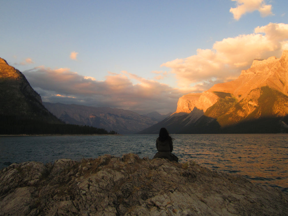 Sunset at Lake Minnewanka