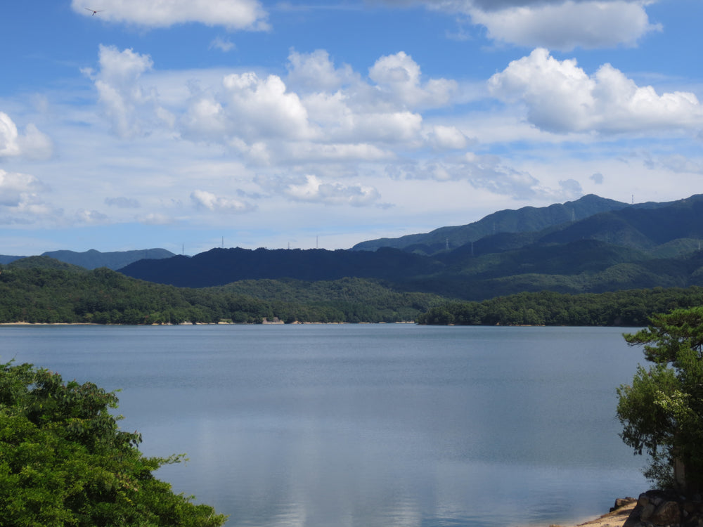 Manno Lake and mountain ridge