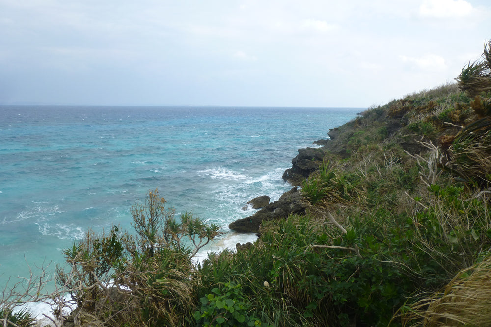 Turquoise water along the Kudaka Island coast