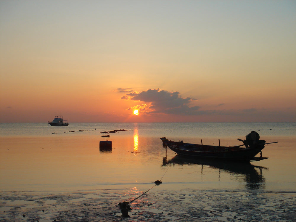 Ko Tao boat at sunset