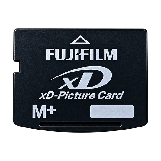 AI-edited representative image of an xD-Picture Card, front view without a capacity marking